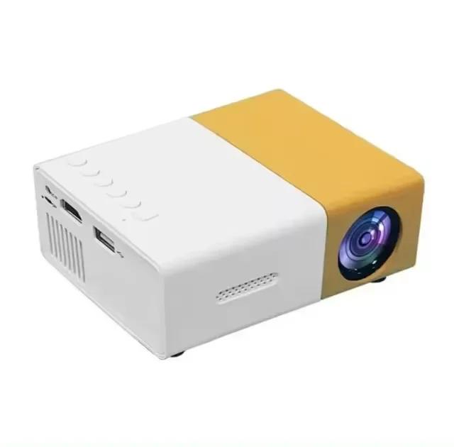 Mini projetor portátil LED YG300 com entradas HDMI, USB e TF