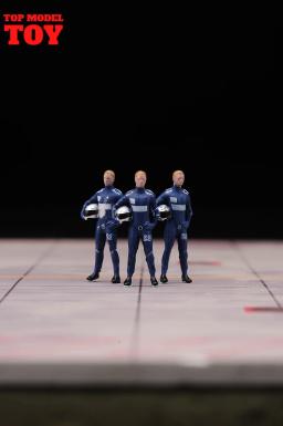Figuras de Boneca Motorista de Corrida em Miniatura, Modelo Pintado para Carros, Mini Cena Adereços, Brinquedos Veículos, 1: 64 Masculino - Image 4