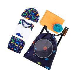 Impermeável Drawstring natação saco para crianças, mochila dobrável, sacos de armazenamento, molhado e seco separação, equipamento de natação portátil - Image 6