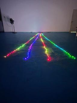 Luzes LED String para decoração de linha Grande Triângulo LED, Kite Inflável Delta com Velocidade e Controle de Cor, 5m, 10m - Image 4