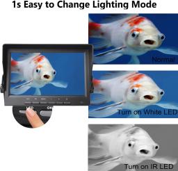 Câmera de pesca subaquática com luz de enchimento, DVR Suporte, Ice Fishing, Cartão de 32GB, 7 em, 12PCs, 12PCs, Novo, 2024 - Image 4
