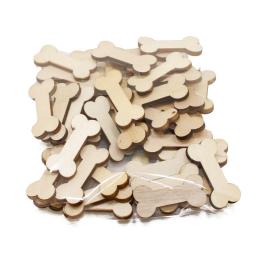 Mini Bone Shape Confetti De Madeira, Brinquedos Do Cão, Ornamento para Cão Em Casa, Feliz Aniversário Decorações Da Festa, Pintura DIY Presentes Fornecimento, 50Pcs - Image 6