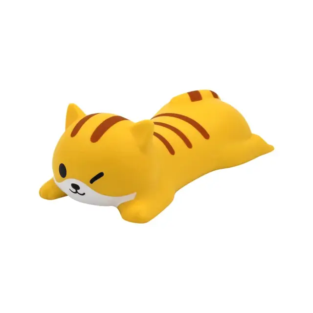 Suporte para Mouse em Formato de Gato Fofo, Ergonomico e Macio, Travesseiro Rosa de Espuma de Memória para Escritório e Descompressão