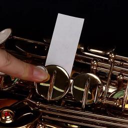 Bocal papel limpeza para saxofone flauta clarinete, absorvente prático, todo propósito limpador - Image 6