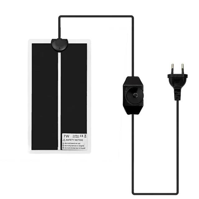 Tapete térmico ajustável para répteis - 5-45W, aquecimento ideal para terrários com controle de temperatura e almofadas quentes para animais de estimação