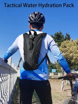 Pacote de hidratação tática com bexiga d'água, mochila para correr, caminhadas, ciclismo, ciclismo, 3L - Image 6