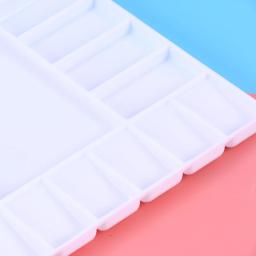 Bandeja de mistura de paleta de aquarela dobrável, cores de tinta dobrável, bolso de viagem branco - Image 3
