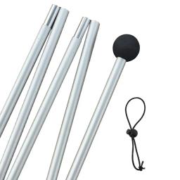 Pólos de barraca hastes de barraca suporte de acampamento pólo de suporte de toldo dobrável para dossel 5 seções pólo de lona - Image 5
