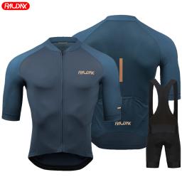Raudax equipe 2024 homens verão manga curta conjunto camisa de ciclismo mtb maillot ropa ciclismo wear respirável roupas ciclismo - Image 2