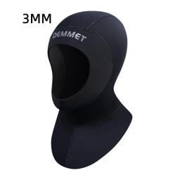 Nova capa 3mm/5mm neoprene mergulho com ombro equipamento de mergulho chapéu boné inverno nadar quente caça submarina dropship - Image 2