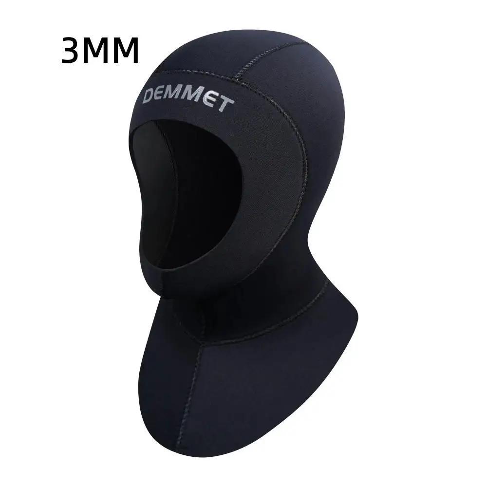 Nova capa 3mm/5mm neoprene mergulho com ombro equipamento de mergulho chapéu boné inverno nadar quente caça submarina dropship - Image 1