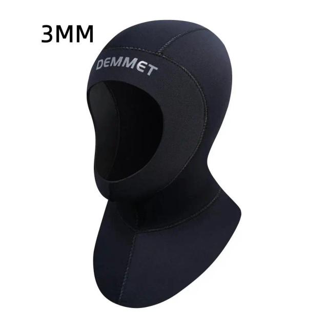 Capa Neoprene 3mm/5mm para Mergulho com Ombro e Boné Térmico para Inverno e Caça Submarina