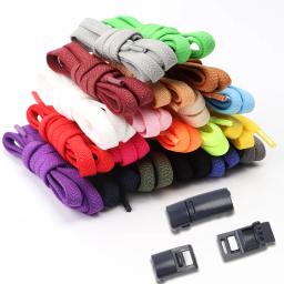 Sapato magnético laços clipe sem laços, Laços elásticos planos para tênis, Laços de borracha, Stretch Shoestrings - Image 5