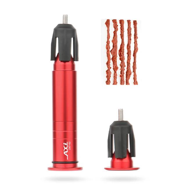 Kit Completo para Reparo Rápido de Pneus Sem Câmara de Ar para MTB e Bicicletas de Estrada com Selante, Tira de Borracha e Ferramentas Inclusas