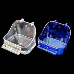 Caixa banho para papagaio, banheira para gaiola pássaros pequenos, acessórios para gaiola pássaros pequenos - Image 4