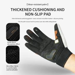 Luvas térmicas de ciclismo para homens e mulheres, tela sensível ao toque, quente, à prova de vento, dedo cheio, impermeável, bicicleta, inverno - Image 5