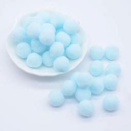 100 pçs 15mm pompons macios coloridos fofos de pelúcia artesanato diy casamento decoração para casa cola em grampos de cabelo acessórios para chapéu - Image 5