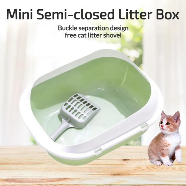 Bandeja de Areia Abertura Superior para Gatos, Grande Espaço, Fácil Limpeza - Ideal para Gatos Pequenos e Grandes