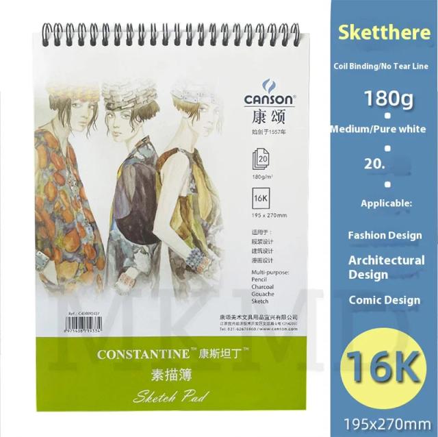 Papel de Desenho Profissional 16k - Grão Fino e Engrossar, 10 a 20 Folhas para Arte e Esboço