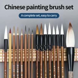 Pintura chinesa Escova Set para Iniciante, Caligrafia, Desenho, Caneta De Bambu, Cortina De Feltro De Papel De Arroz, Desenho De Paisagem, Escrita, Fonte De Arte - Image 1