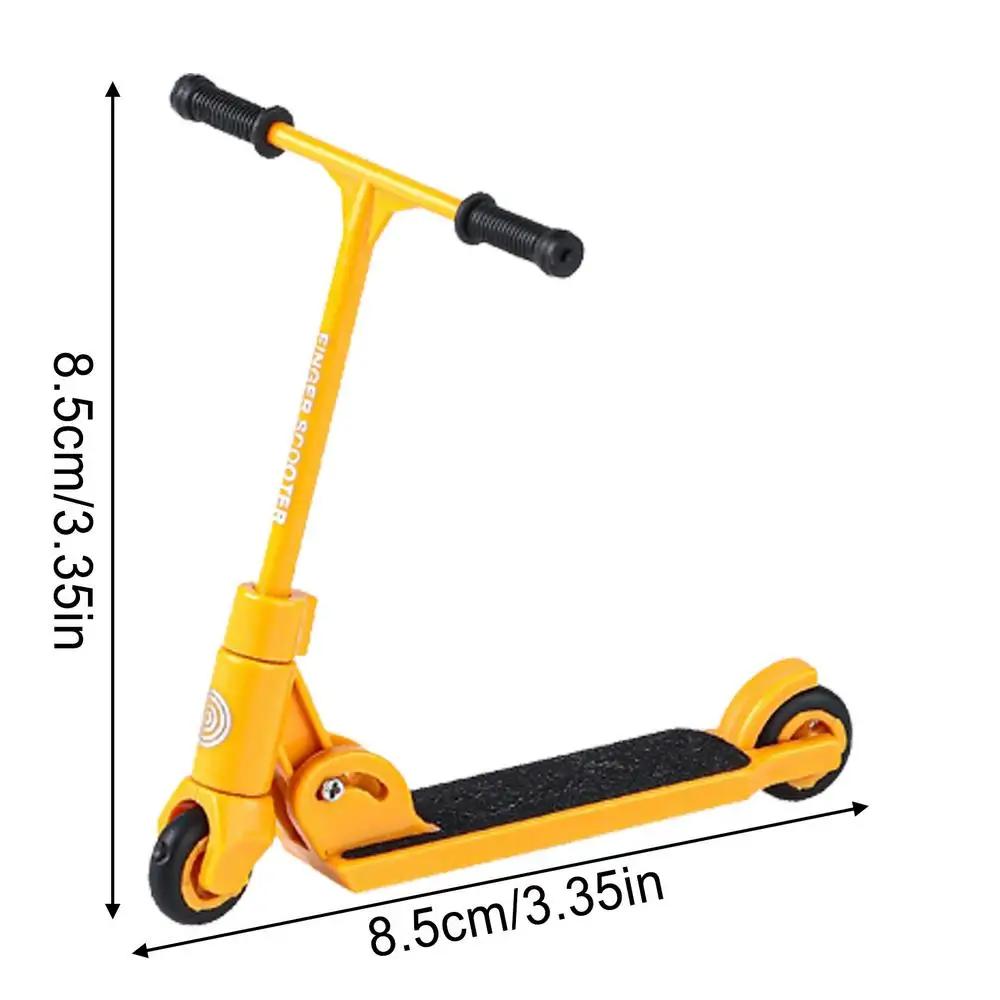 Crianças kick scooter dedo bmx dobrável t-tipo dedo scooter com freio brinquedos educativos dedo skates diversão ponta do dedo movemet - Image 1