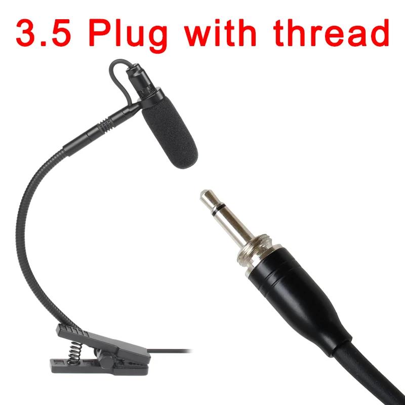 Microfone por sax com 3 pinos e 4 pinos, plug xlr de 3.5mm, microfone para instrumento musical, tipo omni direcional - Image 1