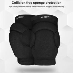 Joelheiras Esportivas Espessamento, Joelheira de Voleibol, Esportes Radicais, Suporte Brace, Dança, Yoga, Protetor Elástico, 1 Par - Image 4