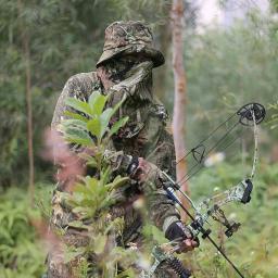 3D biomimética camuflagem pesca, caça, observação de pássaros, terno de camuflagem sniper, terno de camuflagem tática respirável - Image 4