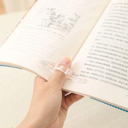Suporte para livro de polegar, prensa de plástico, marcador, ajuda para leitura - Image 3