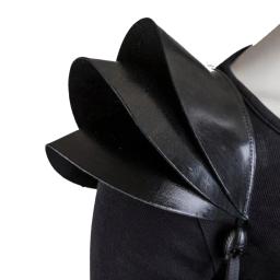 Adulto medieval gótico ombro armadura para homens mulheres guerreiro cavaleiro cosplay traje acessório de couro do plutônio arnês armadura capa - Image 6