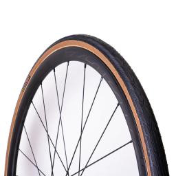 Pneu de bicicleta de alto desempenho para bicicleta de estrada, pneus dobráveis duráveis com 60tpi, resistente a perfurações para rodas 700c de 20 polegadas, preto/amarelo - Image 4