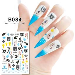 1 pçs estilo esportivo decoração da arte do prego adesivos rugby basquete futebol gamedecalques slider envolve manicure decoração fornecimento - Image 5