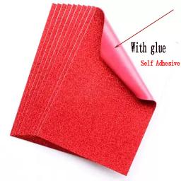 Papel de Espuma Esponja EVA com Cola Adesivo, Prata Brilhante, Artesanato Artesanal DIY, Fontes de Festa de Casamento Infantil, 5 Folhas por Pacote, A4 - Image 2