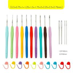 Crochet Hooks Kit com Case, Weave Yarn, Ergonomic Handle, Agulhas para os amantes, Iniciante, 87Pcs - Image 5