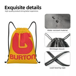 Burton snowboard mochilas esportivas multi-função portátil cordão pacote bolso sapatos saco sacos de livro para homem mulher estudantes - Image 4