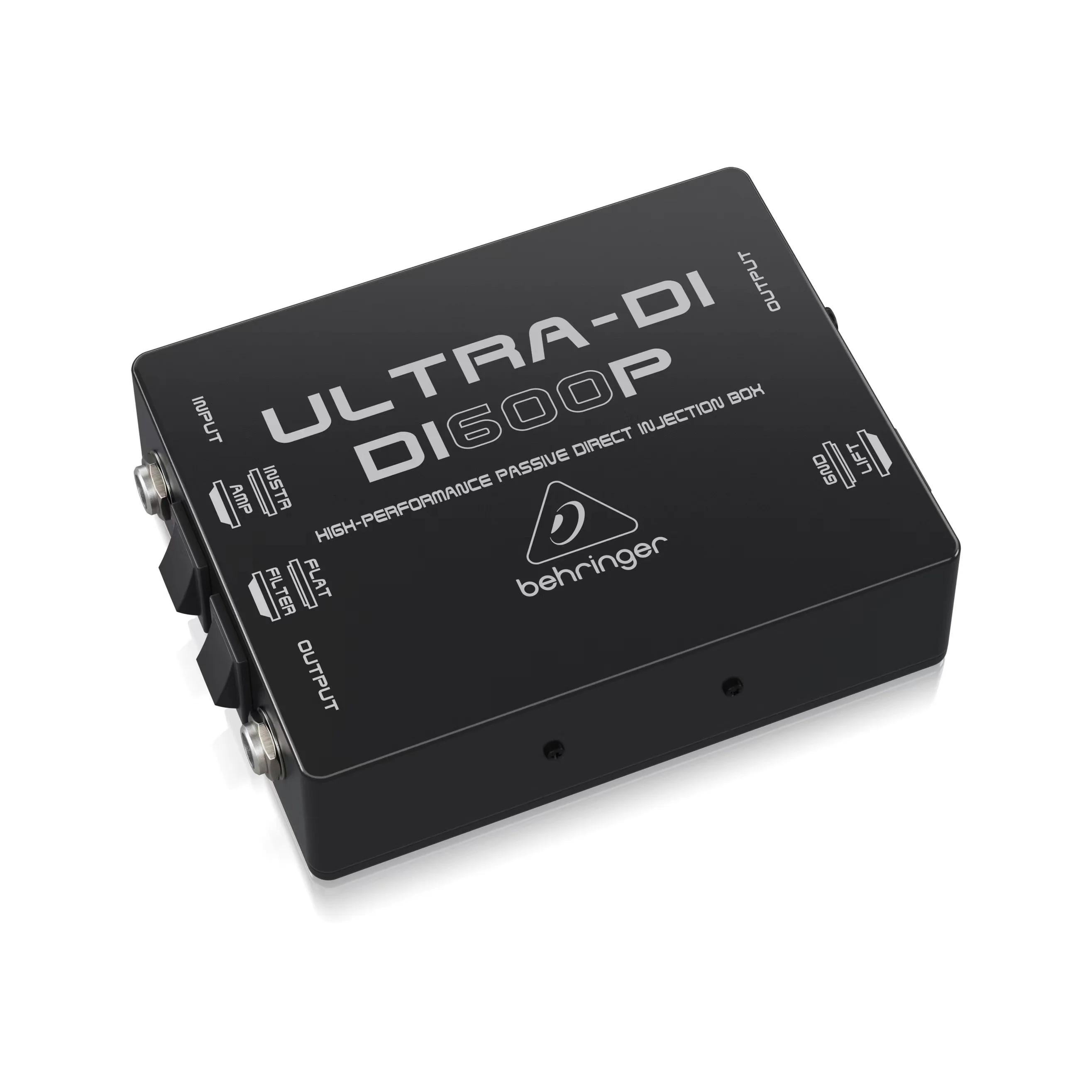 Behringer ultra-di di600p di-box passivo de alto desempenho profissional, preto para aplicações de palco e estúdio - Image 1