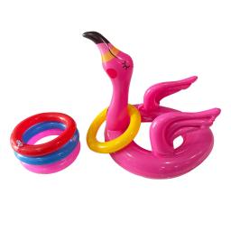 Jogo Inflável Do Jogo Do Jogo Do Anel Do Flamingo, suporte Do Jogo Do Partido, presente - Image 1