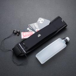 Cinto de corrida com garrafa de água para homens e mulheres, bolsa esportiva para celular, mochila de verão, ginástica fitness, maratona invisível - Image 3