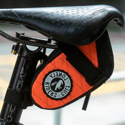 Ulac touring bicicleta selim saco à prova dwaterproof água náilon sela de corrida estrada armazenamento pannier colorido mtb sela bolsa traseira - Image 5