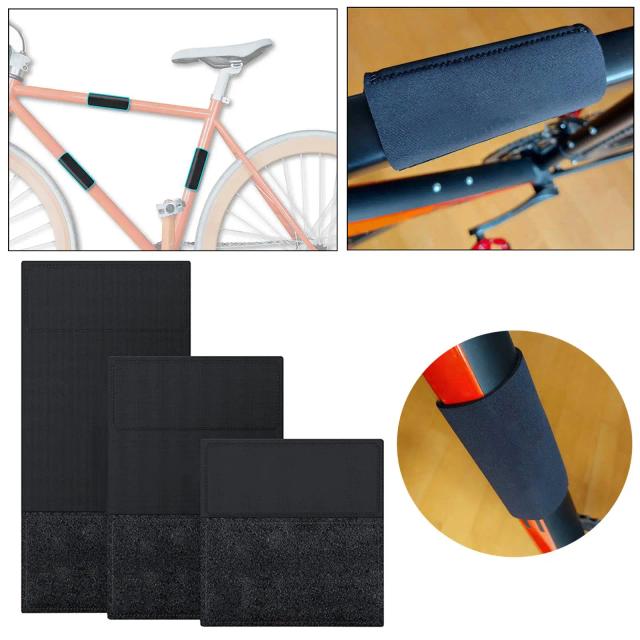 Protetor Quadro Bicicleta Neoprene 3 Peças Ciclismo Guarda Adesivo Almofada Protetora Corrente