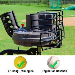 Furlihong-Máquina de arremesso de beisebol de duas rodas, 777BH, versão atualizada, 30 a 95 MPH, baseballs - Image 5