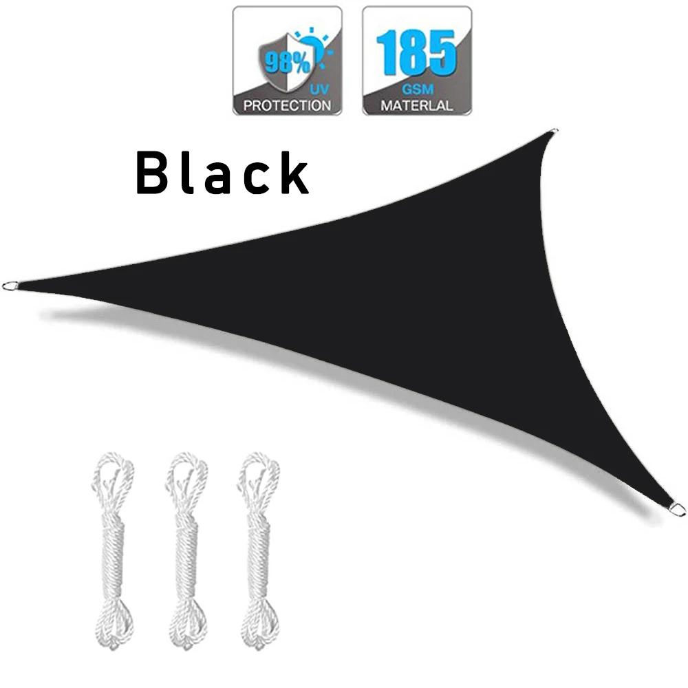 Abrigos sol Portátil Triângulo Forma Sun Sail Proteção UV Protetor Solar Ao Ar Livre Dossel Toldo Praia Barraca de Lona À Prova D' Água Cinza - Image 1