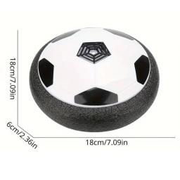 Bola De Futebol Elétrica Suspensa Com Luz LED, Espuma De Futebol Brinquedos, Deslizante, Almofada De Ar, Flutuante, Presente Para Crianças, 1PC - Image 6