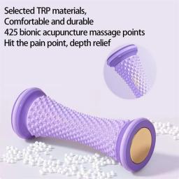1pcft massageador bola rolo yoga rolo muscular vara para alívio da dor de tecido profundo mão perna relaxamento terapia manual acupressão - Image 3
