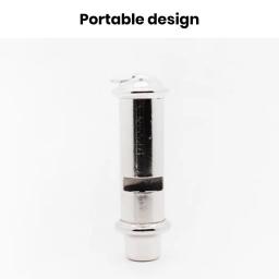 Aço inoxidável árbitro apito com cordão, caixa de armazenamento para esportes, futebol, durável, caminhadas - Image 5