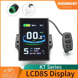 Display Colorido para Bicicleta Elétrica, Kit de Conversão, Acessórios E-Bike, KT-LCD8S, LCD 8, 24V, 36V, 48V - Image 1