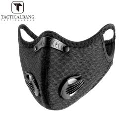Ciclismo ao ar livre máscara facial com filtro, respirável, meia face, anti-poluição, reutilizável, lavável, máscara de esportes - Image 1