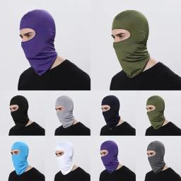 1x ​ ​ Balaclava máscara facial para motocicleta, capacete, bandana, capuz, esqui, pescoço, máscara facial completa, à prova de vento, poeira, escudo facial, máscara de motociclista masculina - Image 3
