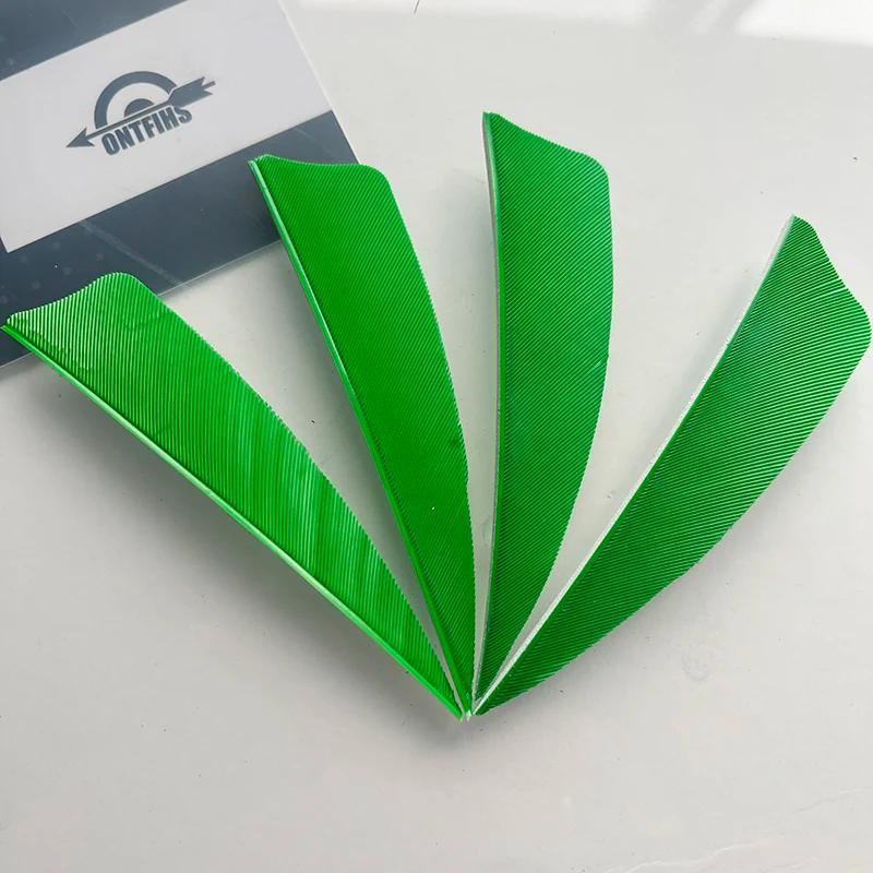 Asa Direita Arqueiro com Penas de Turquia, Fletching Escudo, Caça Acessórios, 3 Polegada, 50Pcs - Image 1