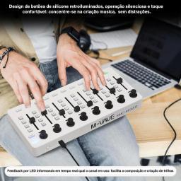 M-VAVE Wireless MIDI Controller, Mixing Console, BT Connection, USB, Mixer para a maioria dos instrumentos eletroacústicos - Image 3